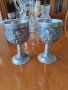 Антични чаши от калай, снимка 1 - Антикварни и старинни предмети - 38298743