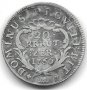 Монета Швейцария 20 Кройцера 1756 г. Кантон Берн, снимка 1 - Нумизматика и бонистика - 40146440