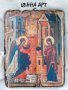 Икона Благовещение, Богородица и Архангел Гавраил 24/18 см, снимка 4