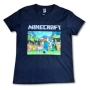 Нова детска тениска с дигитален печат MINECRAFT (Майнкрафт) в черен цвят, снимка 1