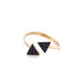 Златен дамски пръстен 1,54гр. размер:59 14кр. проба:585 модел:22405-1, снимка 1 - Пръстени - 44615563