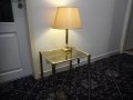 Масичка, шкавче, нощна лампа-златен обков.Дизайнерска мебел.Внос. , снимка 3