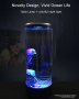 LED нощна лампа - аквариум с две синтетични медузи,пет цвята, снимка 5