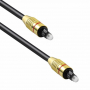 Оптичен аудио кабел DeTech, Toslink, 5.0м, Черен, снимка 1 - Други - 36544908