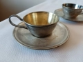 Лот чаши, мелхиор, позлатяване, посребрен комплект , снимка 5