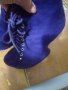 Лилави обувки на платформа , снимка 1 - Дамски елегантни обувки - 39307957