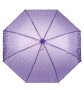 Чадър тип бастун автоматичен полупрозрачен лилав 81 см, снимка 1