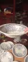 Нов Руски сервиз ръчно рисувани Състоящ се от 5 големи чинии като купи,3 десертни чинии и 3 дълбоки , снимка 4