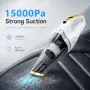 Нова Портативна прахосмукачка за автомобил 15000Pa с 3 накрайника за почистване, снимка 3