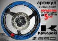 Kawasaki Z650 кантове и надписи за джанти, снимка 4