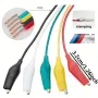 1 комплект 10 бр. електрически проводници със щипки тип крокодил тестови кабели с двустранни щипки , снимка 15