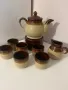 Vintage Glazed Ceramic Teapot, снимка 1