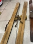 Винтидж детски дървени ски – сини, 90 см, снимка 4