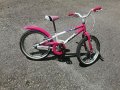 Детски велосипед  колело 18 цола лилав розова рамка Изпращам с куриер и опция преглед и тест 