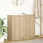 vidaXL Сайдборд, дъб сонома, 85x34x76 см, инженерно дърво, снимка 2