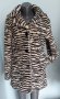 Два различни броя / Луксозен дамски кожух "bn" blanc noir със зебра принт , снимка 6