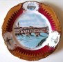 РЕТРО чиния позлата Венеция окачване, снимка 1 - Антикварни и старинни предмети - 29590554