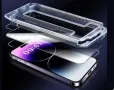 Стъклен screen protector Easy Stick с монтажна рамка за iPhone 15 Pro 6.1 / Черен / Баркод : 2403614, снимка 2