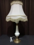 Много голяма старинна лампа с красив абажур, снимка 1