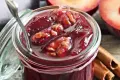 Домашно сладко от сини сливи с орехи, снимка 2