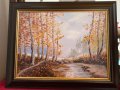 Маслена картина ,,Златна есен”, снимка 1 - Картини - 40813876