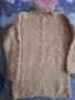 Ръчно плетен дебел пуловер, снимка 2