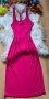 Цикламена памучна рокля Н&М, снимка 1 - Рокли - 37036399