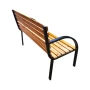 Градинска Пейка с Метални Крака и Дърво – 125 х 60 х 85 см, до 220 кг, снимка 4