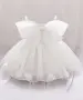 Официална бебешка рокля с големи панделки (9-12 м.), снимка 1
