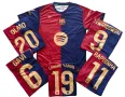 Детско - юношески футболен екип Барселона Гави комплект Barcelona тениска Gavi , снимка 3