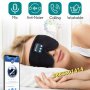 3D Маска за сън с музика Pretty Care Black, блокира светлината и шума, снимка 2