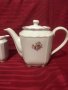 Порцеланов чайник и латиера произведени в "Китка", снимка 2