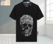  Philipp Plein Skull Coursive-embellished T-shirt, снимка 1