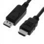 Кабел DisplayPort - HDMI 10м, Черен Digital One SP01255 DP-M към HDMI M, снимка 2