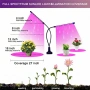 LED Лампа за растения STELS с 2 гъвкави рамена, Таймер и Пълен спектър, снимка 5
