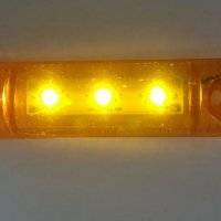 Диодни ЛЕД LED габарити с 3 SMD диода , ОРАНЖЕВИ , 12-24V L0072 , снимка 4 - Аксесоари и консумативи - 35443653