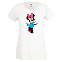 Дамска тениска Minnie Mouse 9 Подарък,Изненада,Рожден ден,, снимка 9 - Тениски - 36530839