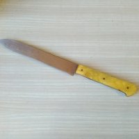 Старинен масивен кухненски нож,дръжка каталин, снимка 2 - Антикварни и старинни предмети - 29928902