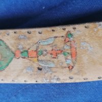 кандило антика рисувана пирография ангел дърво, снимка 3 - Антикварни и старинни предмети - 30393186