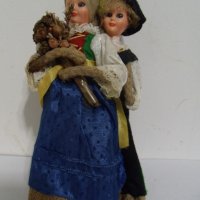 № 6833 стара кукла   - височина 19 см   - синтетика , текстил , снимка 1 - Други ценни предмети - 39759446
