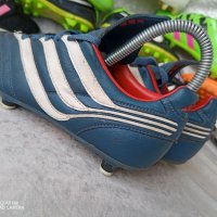 adidas® original, КАТО НОВИ, N- 33 - 34, сини футболни обувки бутонки, калеври,вратарски бутонки, GO, снимка 16 - Детски маратонки - 39723760