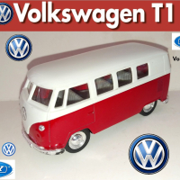 VW Volkswagen T1 Bus 1963 Welly, снимка 1 - Колекции - 42277857