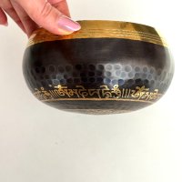 Ръчно изработена тибетска пееща купа, снимка 5 - Антикварни и старинни предмети - 44435814