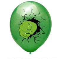 Хълк Hulk юмрук Обикновен надуваем латекс латексов балон парти хелий или газ, снимка 1 - Други - 29431734