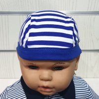 Нов детски класически моряшки бандан, от 1 месец до 10 години, снимка 1 - Шапки, шалове и ръкавици - 29974637