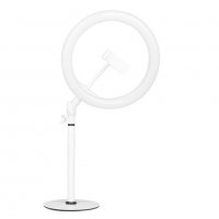 LED лампа Ring 10" - 8W - бяла/черна, снимка 2 - Козметични уреди - 38082337