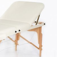 4 Дървена масажна маса Zenet с ФИКСИРАНА Цена 10 лева за доставка Zenet Zet-1047 размер М бяла, снимка 7 - Кушетки - 39115731