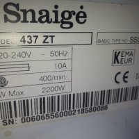 Продавам пералня Snaige 437 ZT на части , снимка 2 - Перални - 31844724