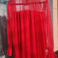 Дамска червена рокля, снимка 1 - Рокли - 35284438