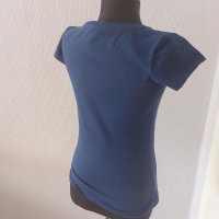Тениска в синьо с щампа - 6,00лв., снимка 3 - Тениски - 33901740